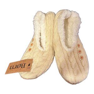 Born Cream Sherpa Lined Slippers